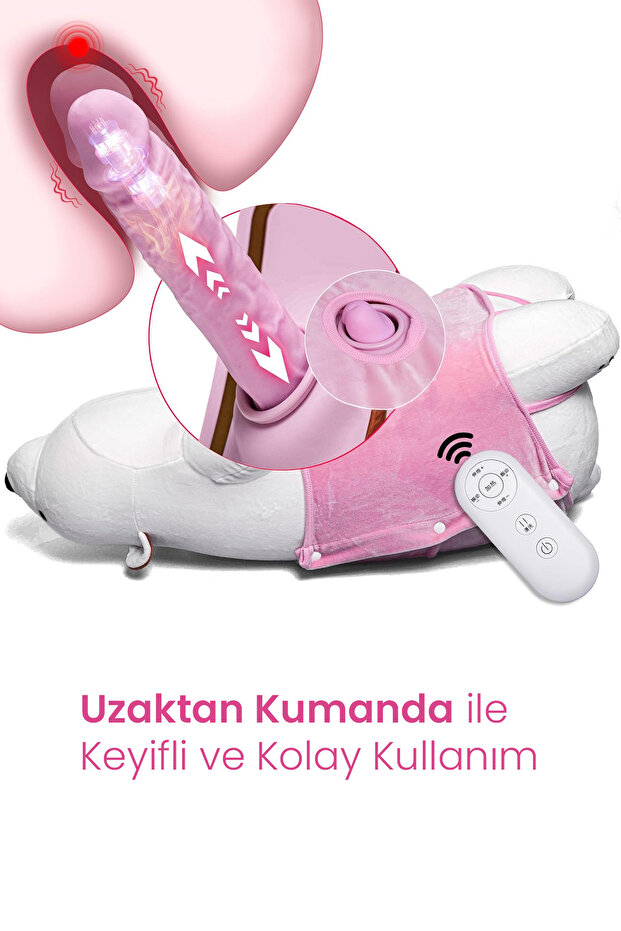 - Sevimli Kutup Ayısı  Makinesi - Gizli Penis - İleri Geri ve Titreşim - Yastık Ayı - 3