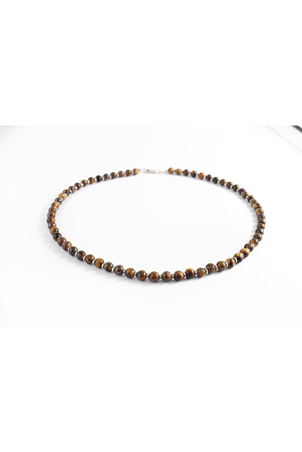 Kaplan Gözü Taşlı Kolye - 1