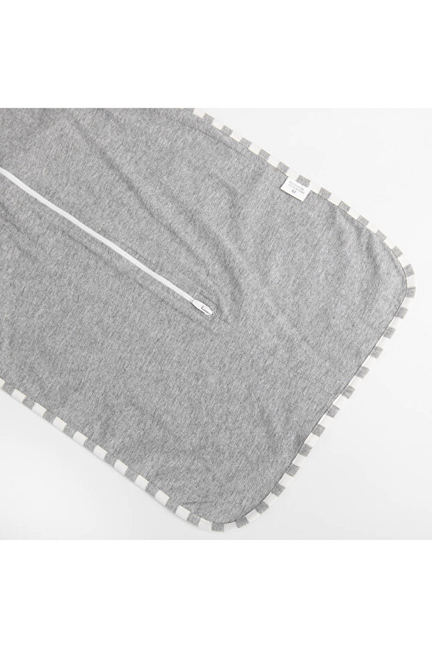 قماط سادة للأولاد الصغار - رمادي - 5