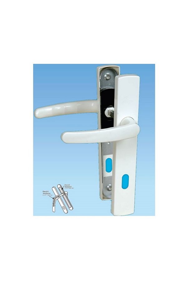 Pvc Pimapen Plastik Kapı Kolu (ODA) Plastik Kapı Kolu / Antrasit 2 Adet - 5