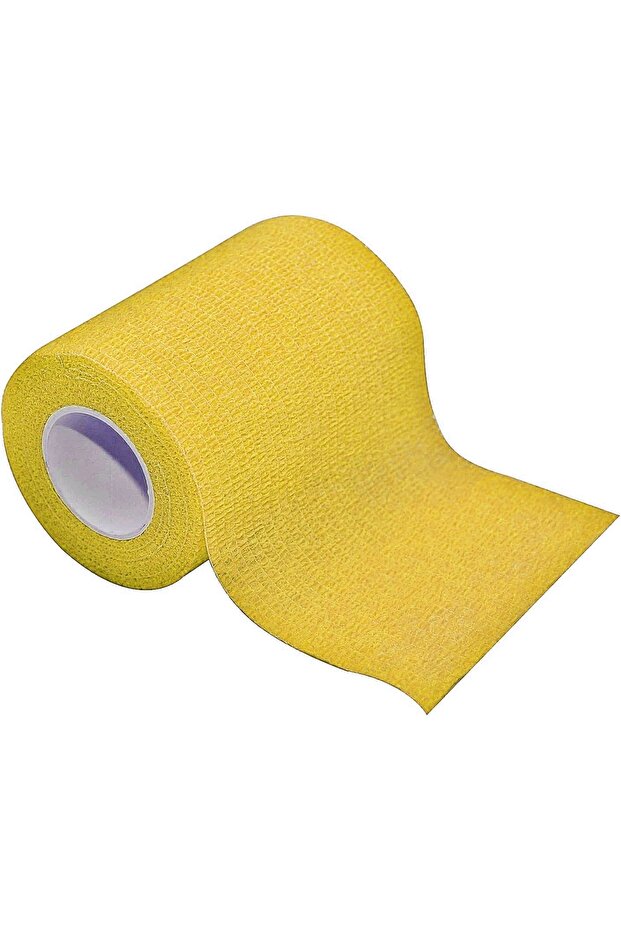 Koban Bandage - Self-Adhesive Bandage - Coban Wrap Wrist 7.5Cmx4.5 M. Yellow