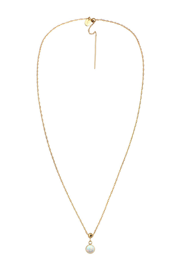 Náhrdelník s kameňom, dámsky prívesok, retiazka s granátovým kabošonom, červený striebro 925 - 2