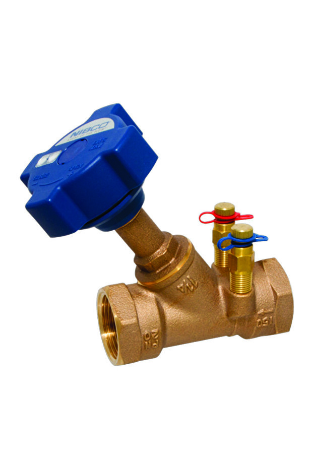 صمام تنظيم مزدوج برونزي مقاس 1/2 بوصة - 1