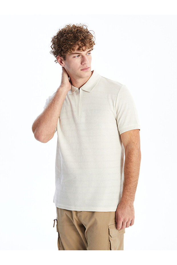 Nevavm with a Difference Polo Collar Short Sleeve Men's T-Shirt