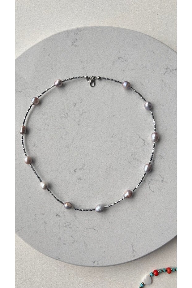 Hematit Incili Kolye - 3