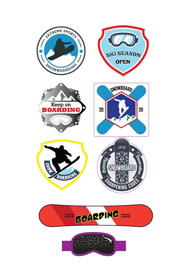 Snowboard Sticker Set - 2