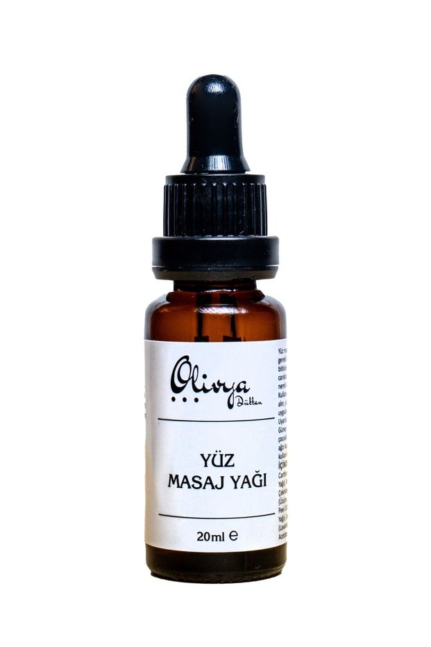 Natural Facial Massage Oil 20ml - Cold Pressed Vegetable Oils, Skin Care Oil, Aromatherapy Compatible