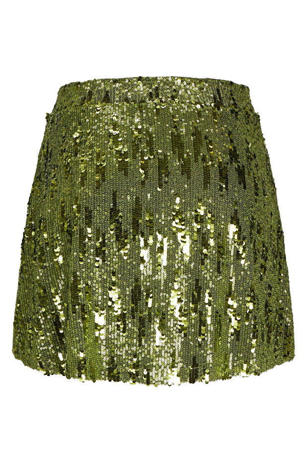 Kadın Pullu Mini Etek - Tara - 7