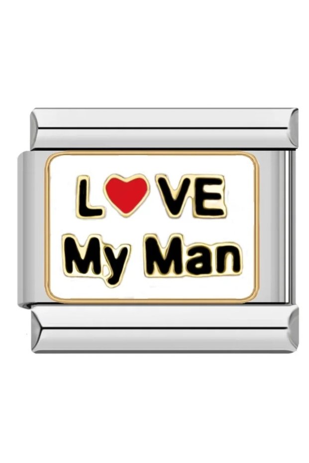 Italian Love Themed Bracelet Charm - Love My Man Written