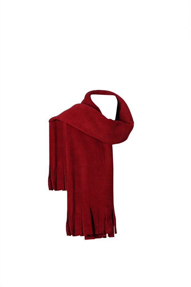 Burgundy Winter Fleece Shawl-shoulder Shawl