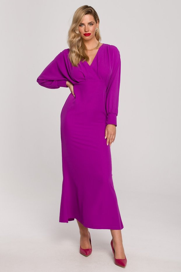 Rochie lunga cu top in stil kimono