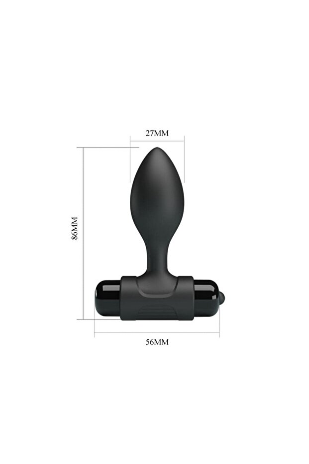 Vibra Anal Plug Siyah - 3