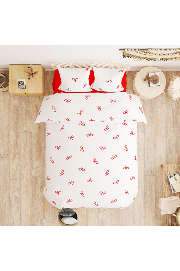Valentine's Day Special Double Cotton Duvet Cover Set 200X220 cm Double-Sided Printed