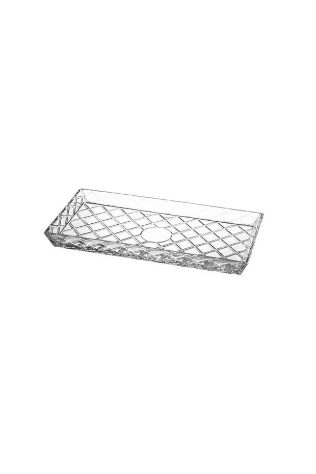 Multi-use rectangular glass serving dish - 1