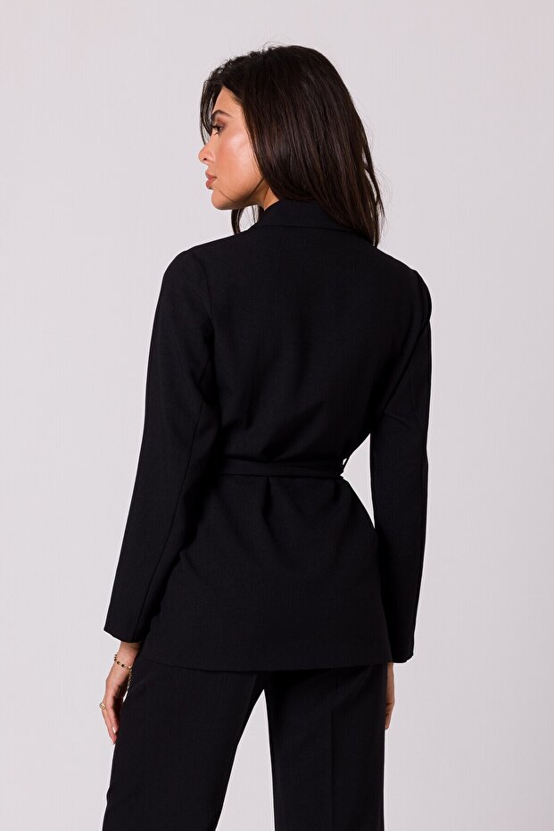 Tie-front blazer without closure - 3
