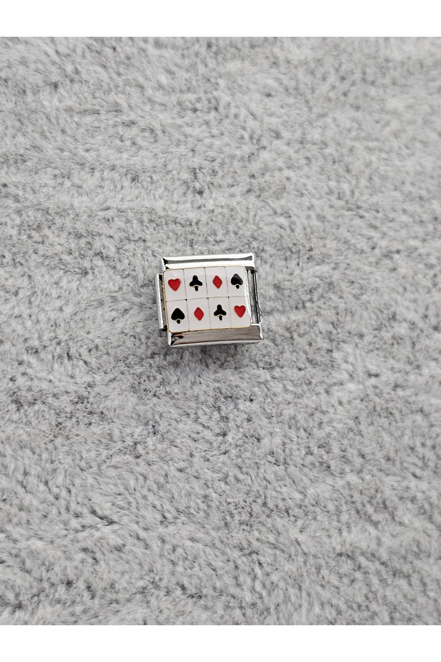 Italian Bracelet Charm - Playing Card Paper / Fly, Tile, Spade, Mug