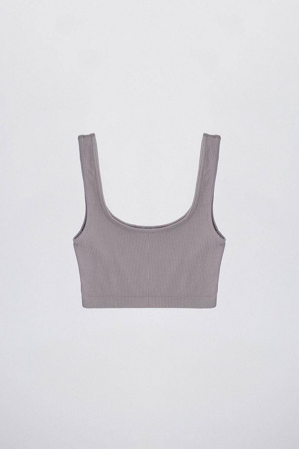 Kare Yaka Seamless Crop Atlet A0187-l5 - 3