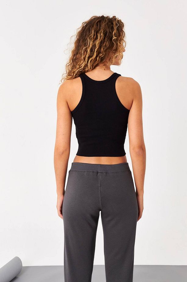 Halter Yaka Fitilli Crop Atlet A0942-x5 - 5