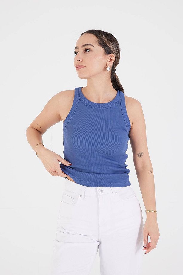 Halter Yaka Fitilli Atlet A13294-L7 - 3