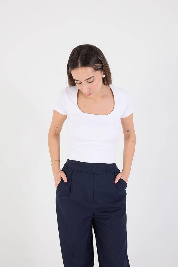 Kısa Kollu Basic T-shirt - 5