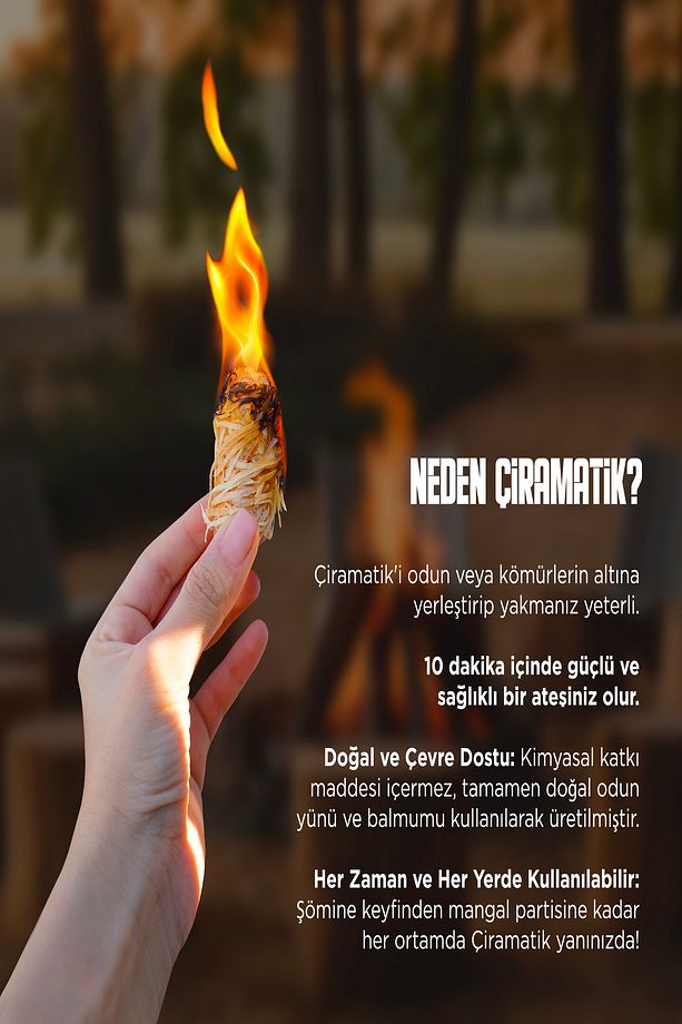 20 Adet Doğal Odun Yünü Tutuşturucu - Mangal Ve Şömine Tutuşturucusu - 6