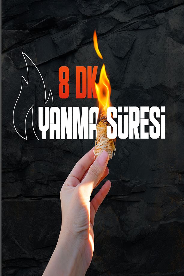 20 Adet Doğal Odun Yünü Tutuşturucu - Mangal Ve Şömine Tutuşturucusu - 4
