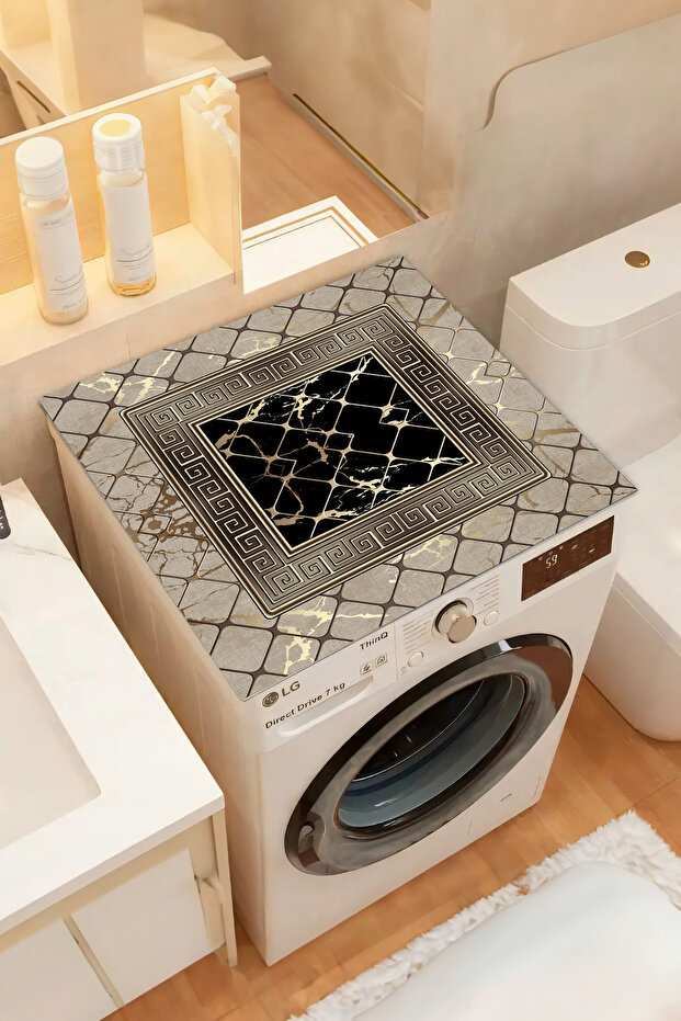 Washable Washing Machine Mat Dryer Cover Protection Mat Non-Slip Dot Base Mat