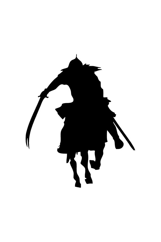 ملصق ديكور جداري عالي الجودة من Ata Binmiş Warrior مقاس 40 × 48 سم