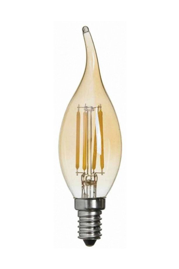 E14 Led Flamanlı Kıvrık Buji Rustik Ampul - 1
