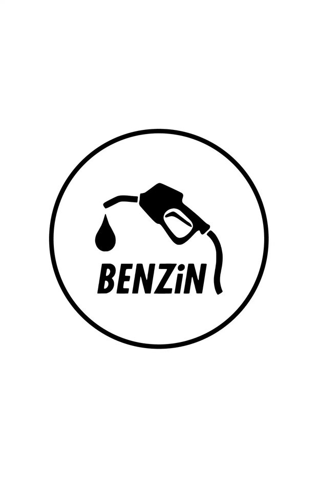 Gas Tank Cover Pump Sticker 10 X 10 cm