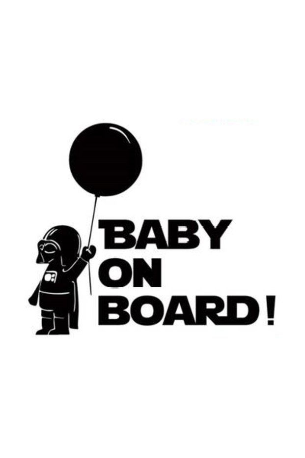 Baby on Board Balloon Car Rear Window Sticker A+ Quality 9 X 8 cm Durable
