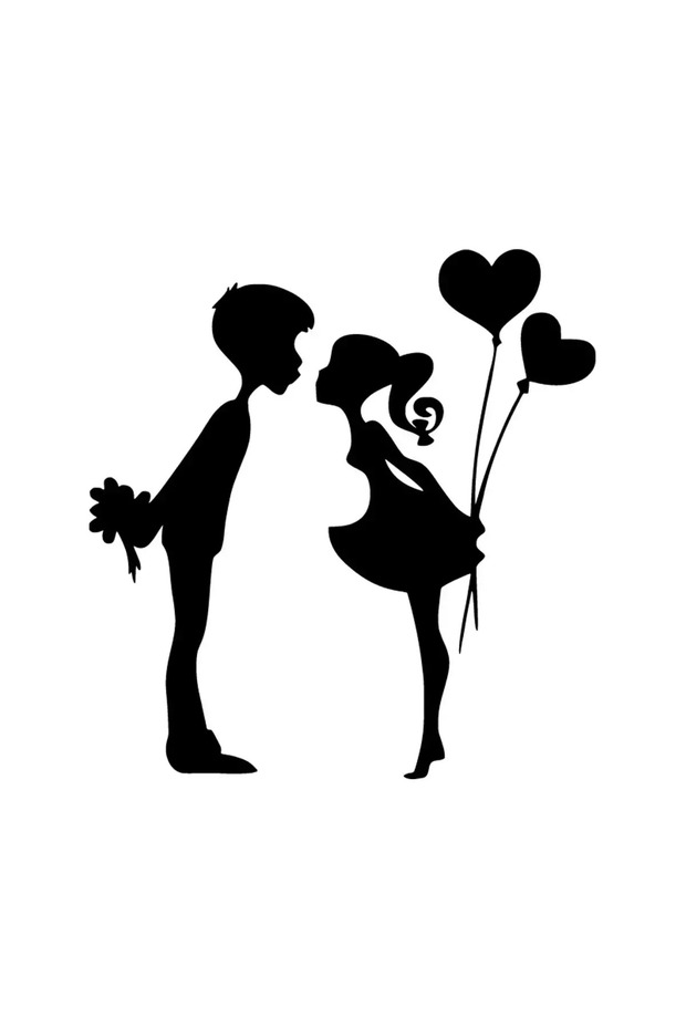 Kissing Teens Sticker A+Quality 10 X 10 cm Durable