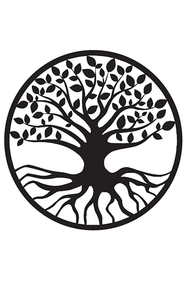 Tree and Roots Wall Model 99 Decor Sticker 40 X 40 cm Strength