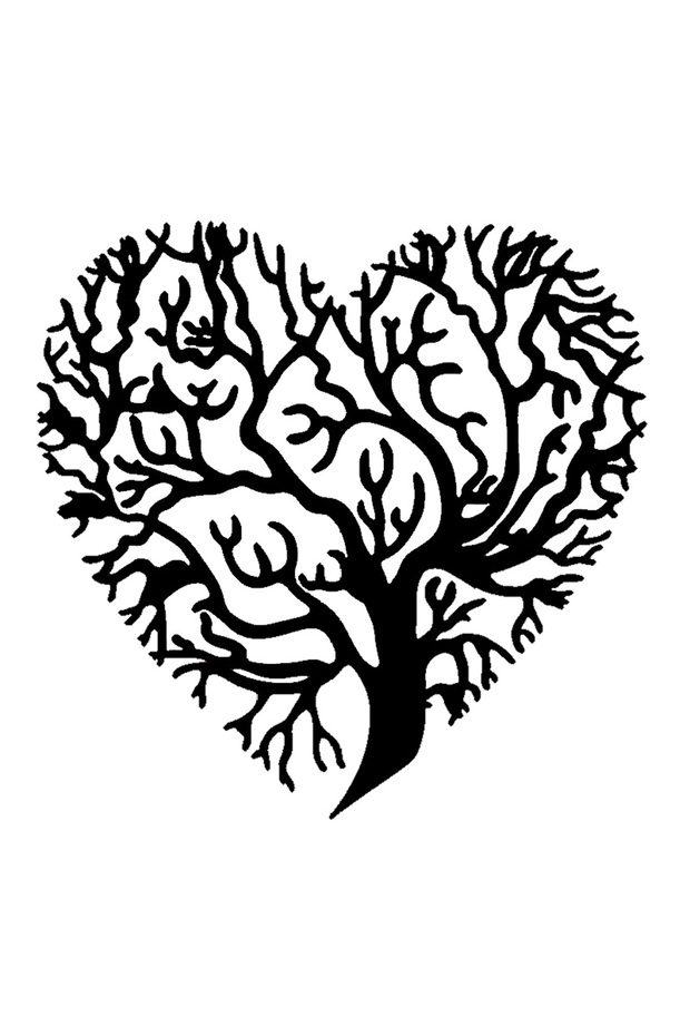 Heart Tree Wall Decor Sticker 48 X 40 cm