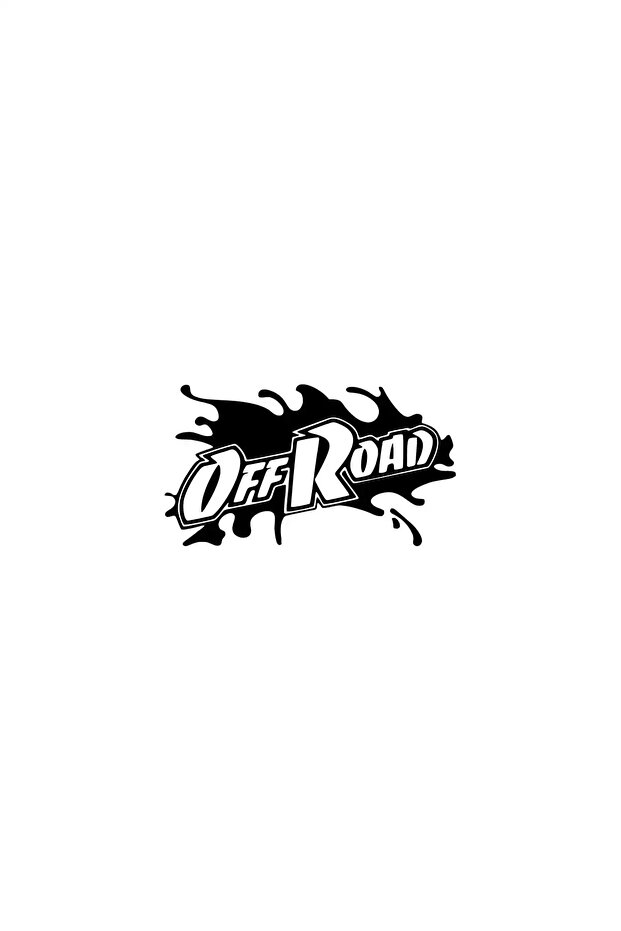 Off Road Water Splash Wall Decor Sticker 40 X 24 cm
