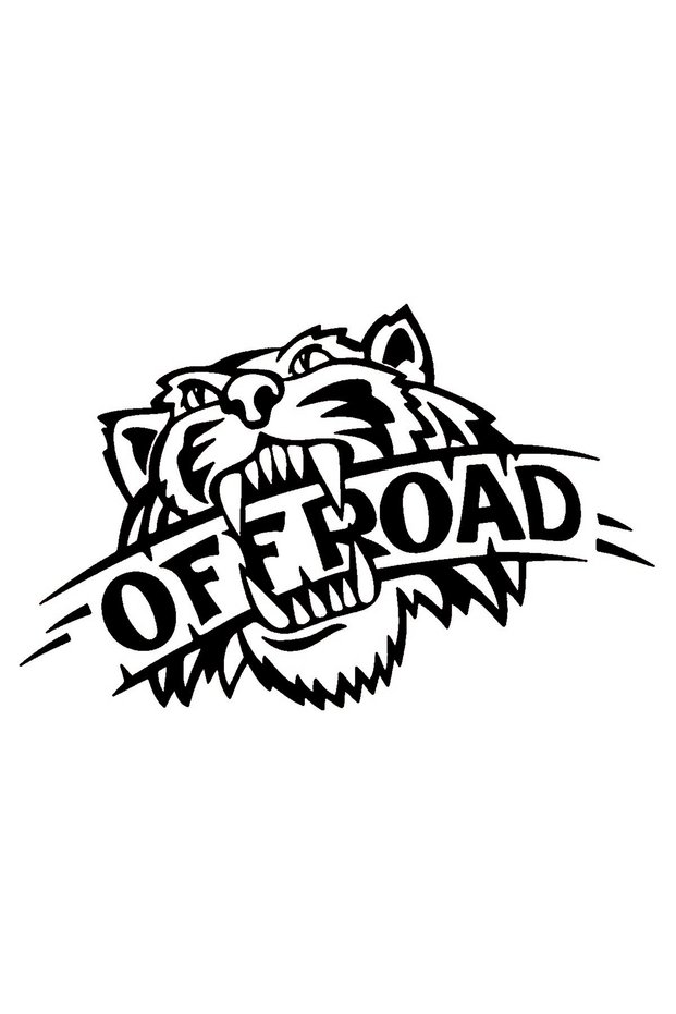 Tiger Off Road Sticker A+Quality 20 X 12 cm Durable