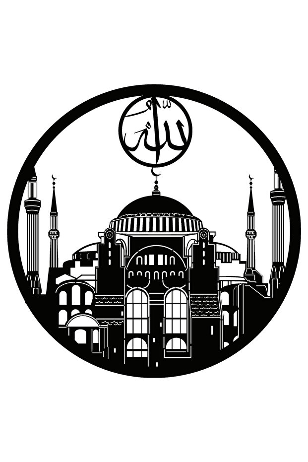 ملصق عالي الجودة لتزيين الحائط بنمط الأيا صوفيا مقاس 40 × 40 سم