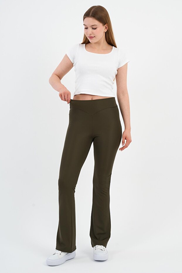 YÜKSEK BEL İSPANYOL PAÇA TAYT (B24-0010-WN) - 2