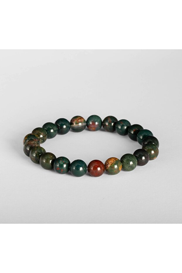Blood Stone Natural Stone Bracelet