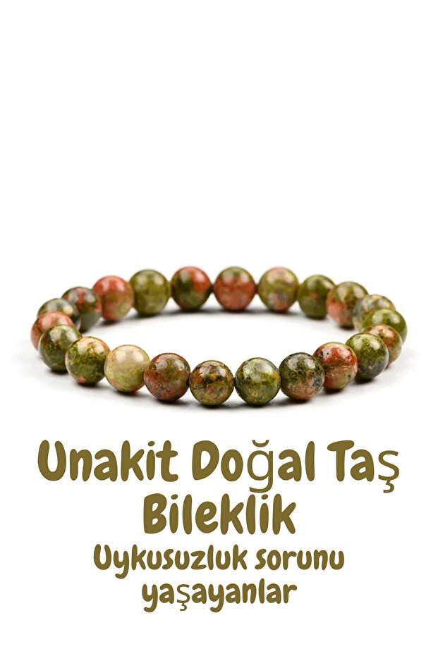Unakit Natural Stone Bracelet 8 mm (for Those Who Are Having Problems) Aa Quality