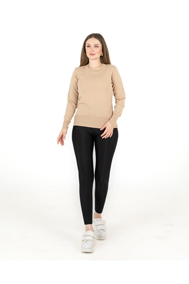 Crew Neck Sweater Pink - 6