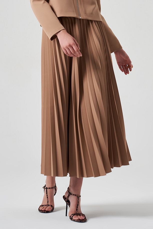 Piliseli Etek 8037 Camel - 2