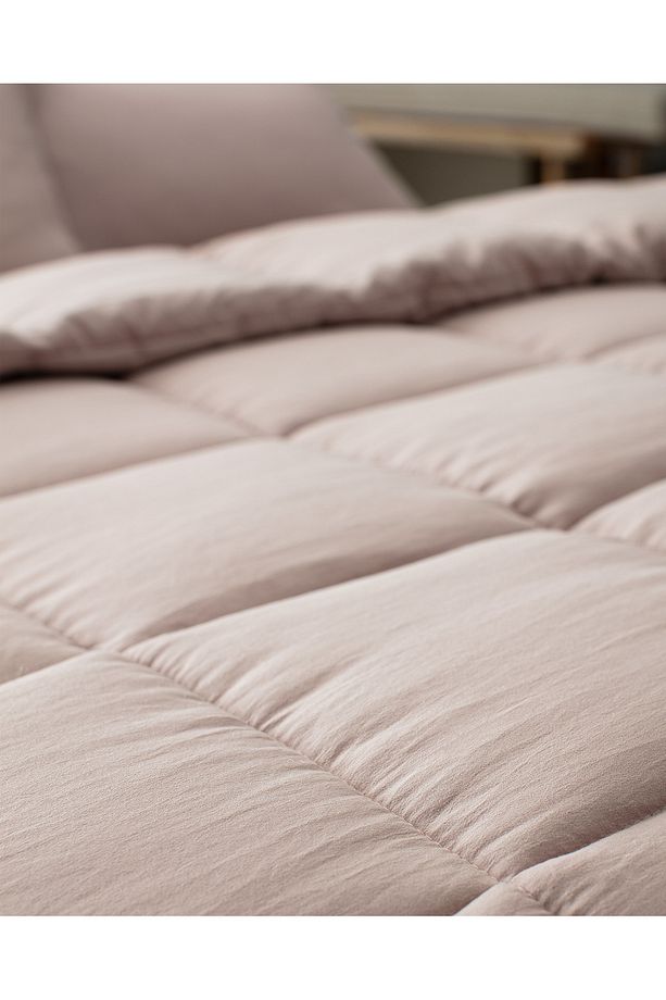 Mona Çift Kişilik Comforter Set - Pudra - 4