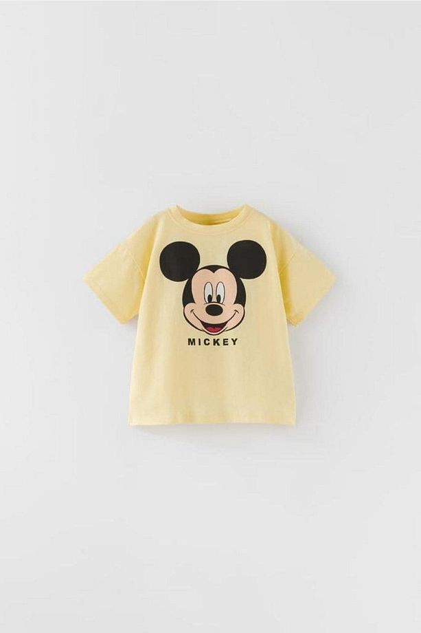 Yeni Sezon Erkek Çocuk Mickey Mouse Sarı Renk Alt-üst Takım Sarı - 2