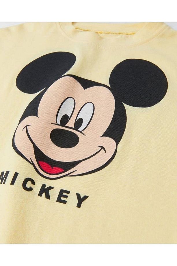 Yeni Sezon Erkek Çocuk Mickey Mouse Sarı Renk Alt-üst Takım Sarı - 4