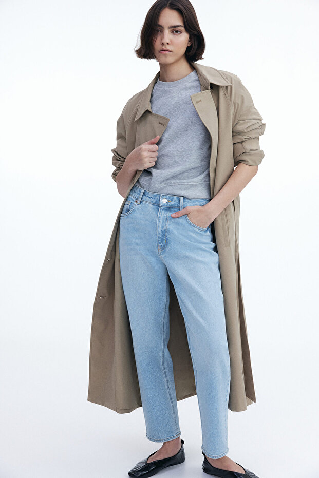 Slim Straight High Ankle Jeans - 1