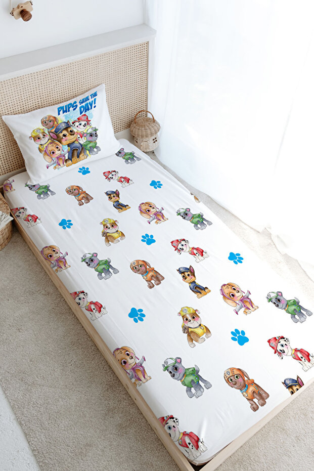 Single Elastic Sheet Set - Cartoon Series - Colorful Dogs