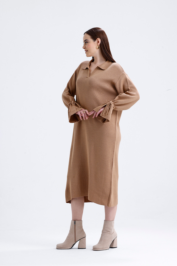 polo yaka elbise - 7