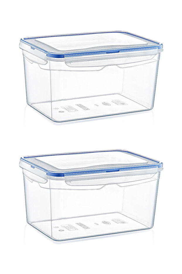 Rectangular Leak Proof Storage Container 4.5 L (2 Pieces)