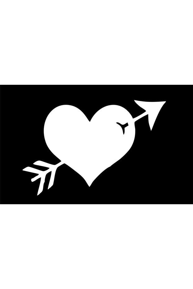 Arrow Love Autosticker That Sticks to the Heart (X1Cm)